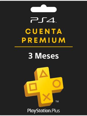 PSN PLUS PREMIUM 3 MESES CUENTA PRINCIPAL PS4